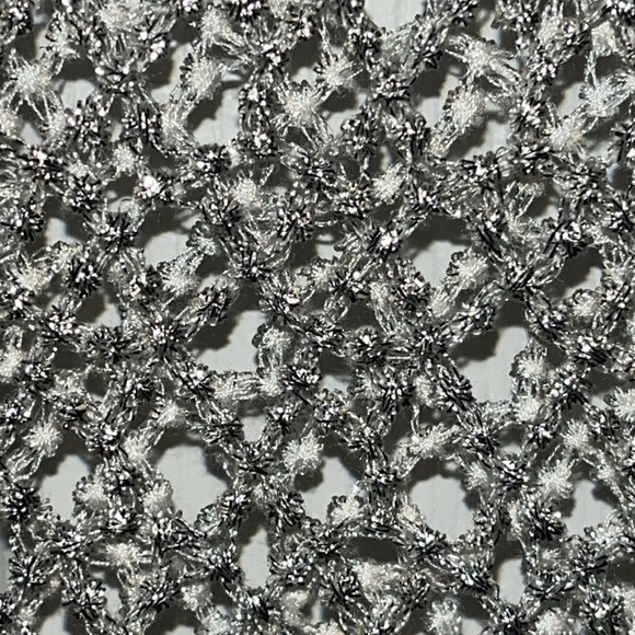 Ella Luna women’s embellished silver mini open mesh dress size XS - Picture 2 of 9